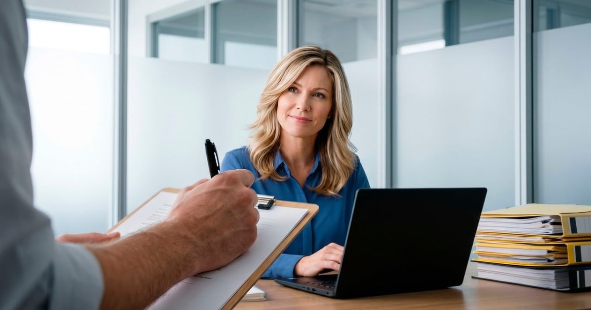 Office,  meeting,  woman,  laptop,  man,  writing,  attention,  clipboard,  business,  desk,  document,  office space,  conversation,  professional,  teamwork,  administrative,  meeting management,  collaboration,  deposit,  ai generated