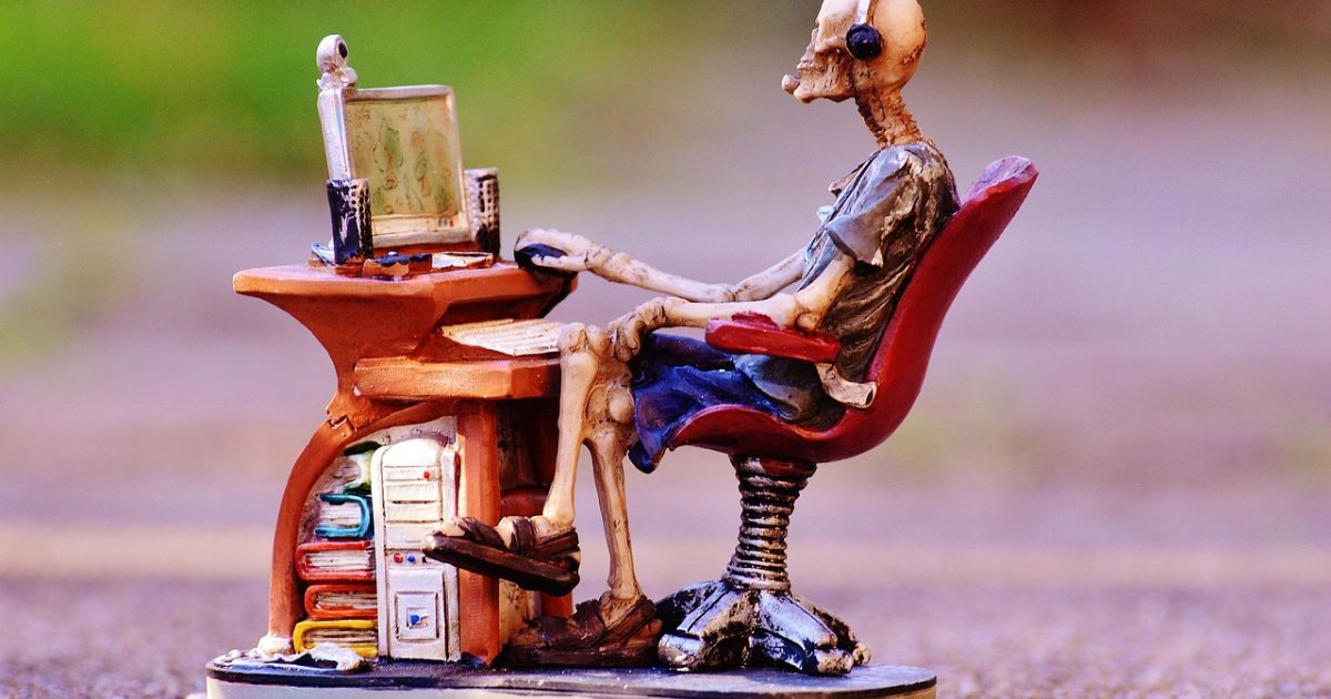 Computer, seeks, help, computer addiction, internet addiction, self help, support group, office, desk, monitor, screen, pc, skeleton, help, help, internet addiction, skeleton, skeleton, skeleton, skeleton, skeleton