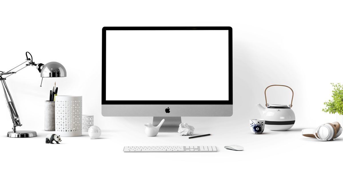 Apple, computer, desk, workspace, work place, white, imac, desktop, apple devices, mockup, office, home office, lamp, monitor, screen, technology, modern, tidy, computer, computer, computer, computer, computer, office, technology