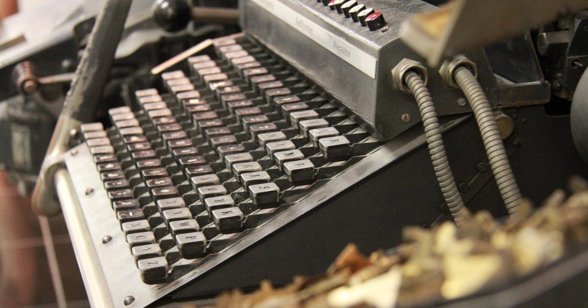 Typewriter, press, newspaper, machine, write, vintage, printing house