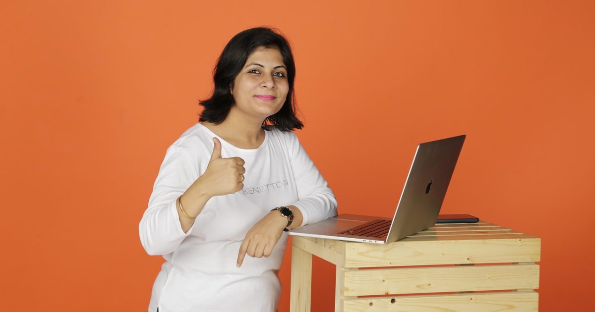 Woman, business, laptop, website, professional, idea, working, thought, india